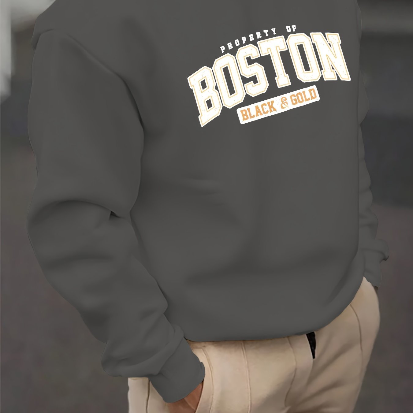 Boston Print Sweatshirt