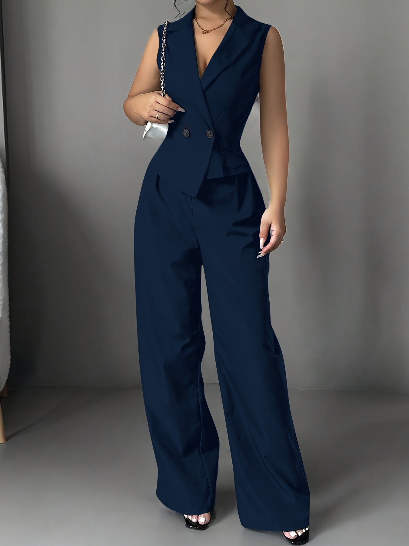 Elegant Vest and Pants Set