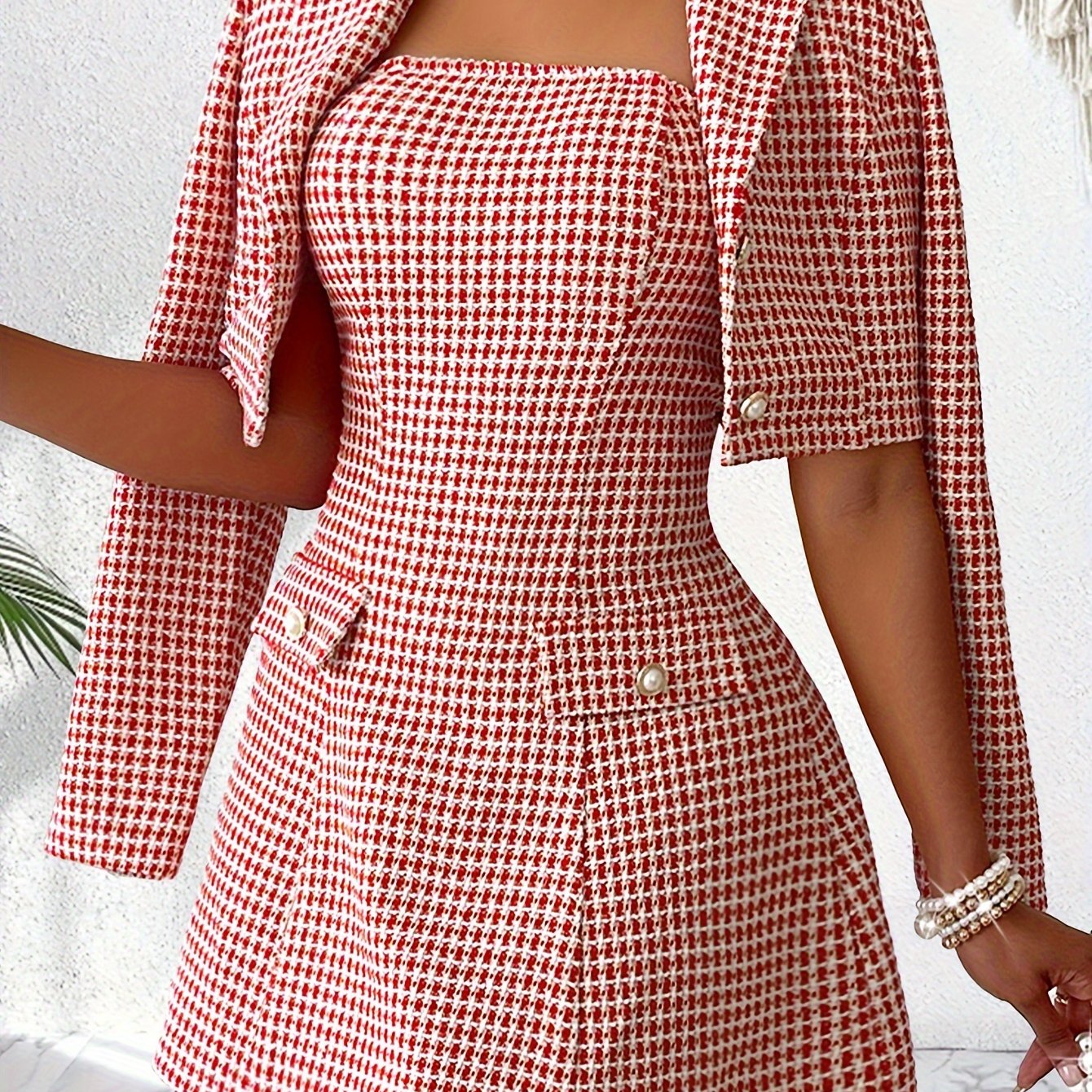 Elegant Plaid Dress Outfit