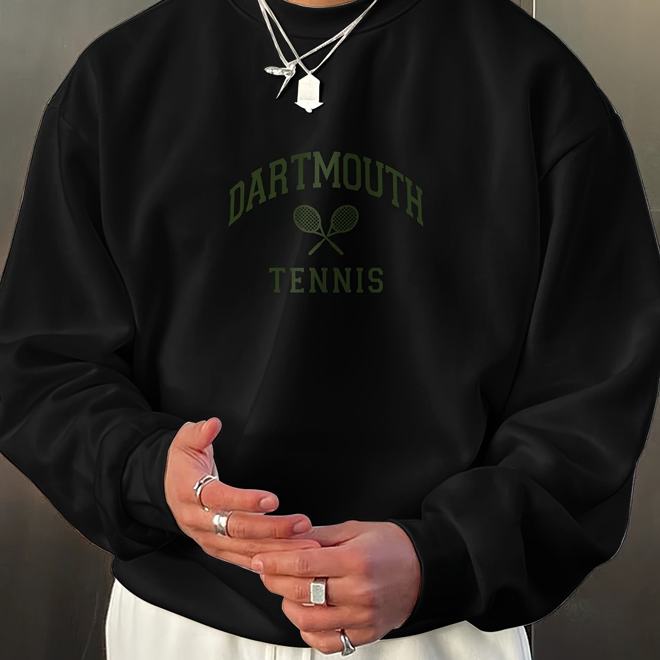 Tennis Print Sweatshirt