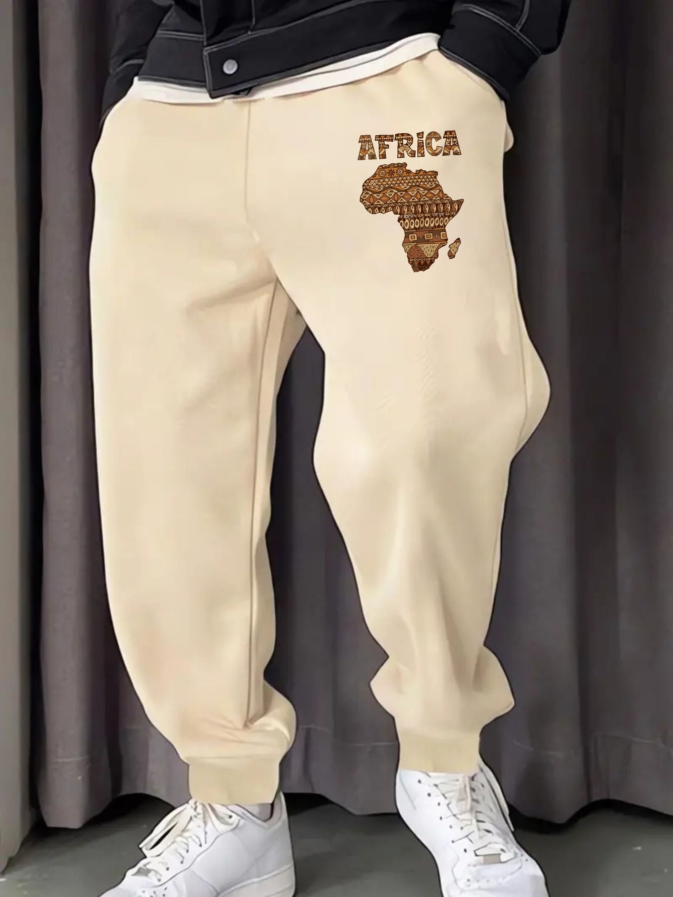 Africa Map Print Sweatpants