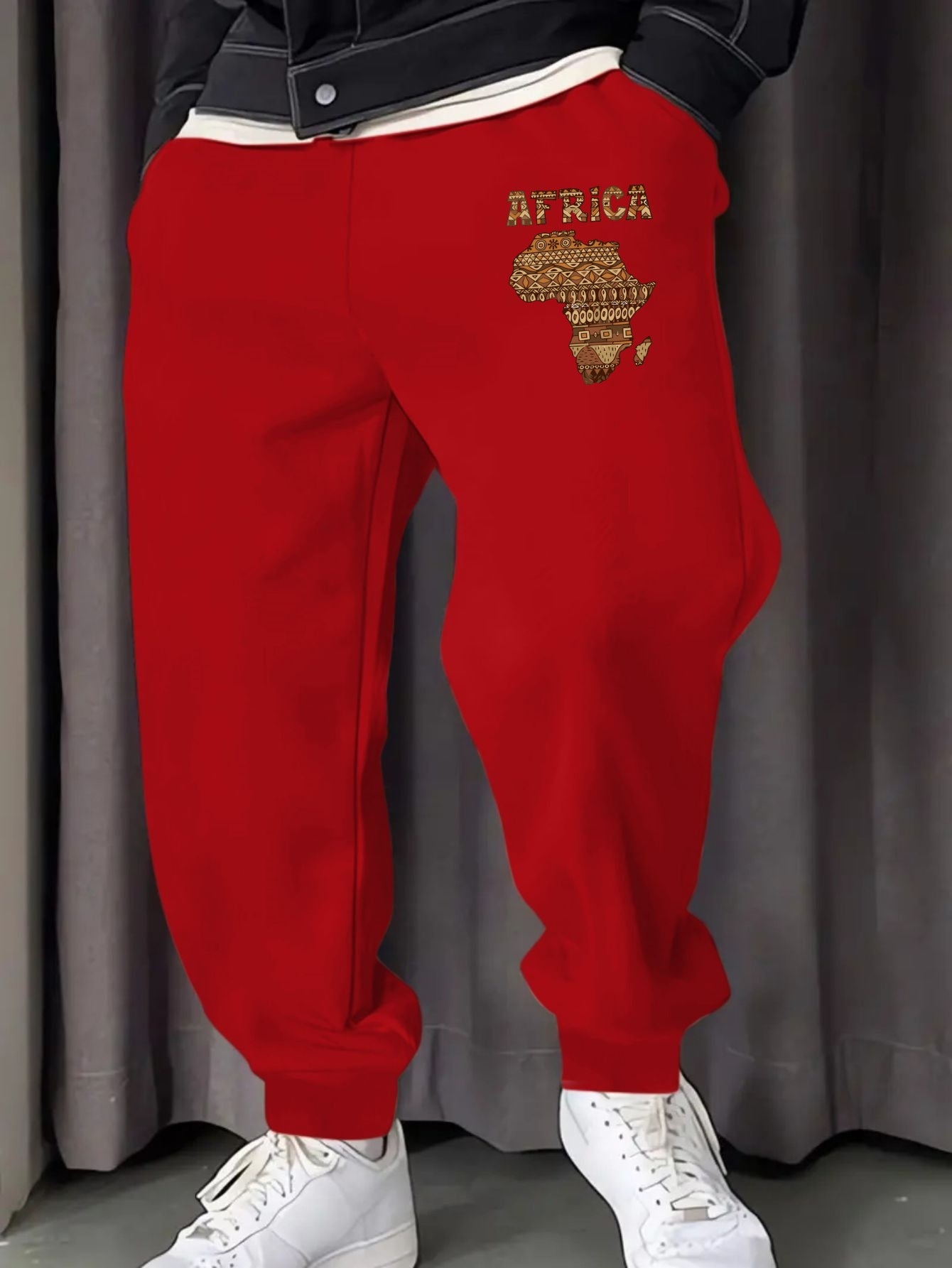 Africa Map Print Sweatpants