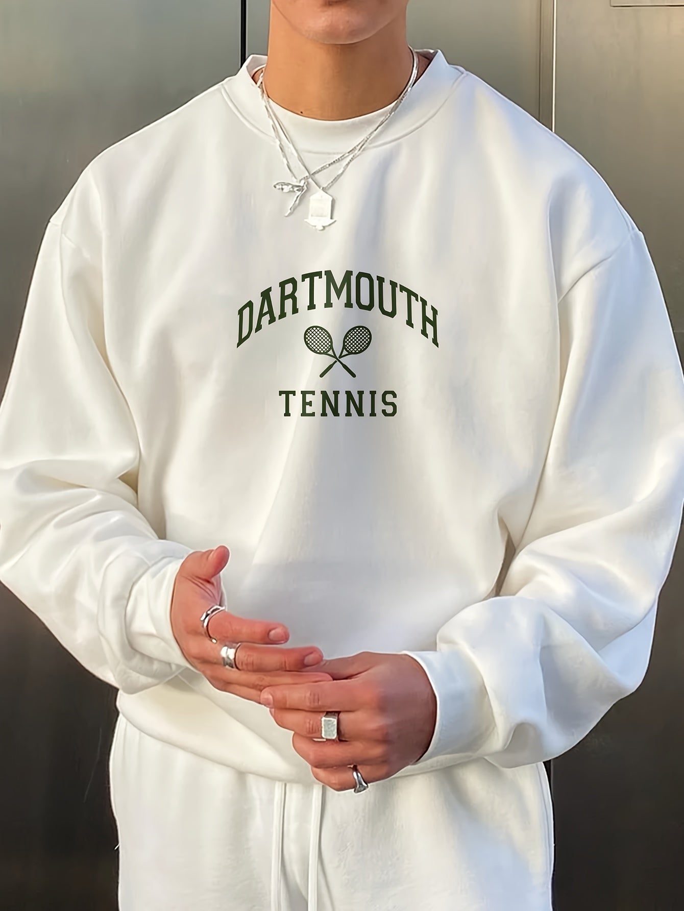 Tennis Print Sweatshirt