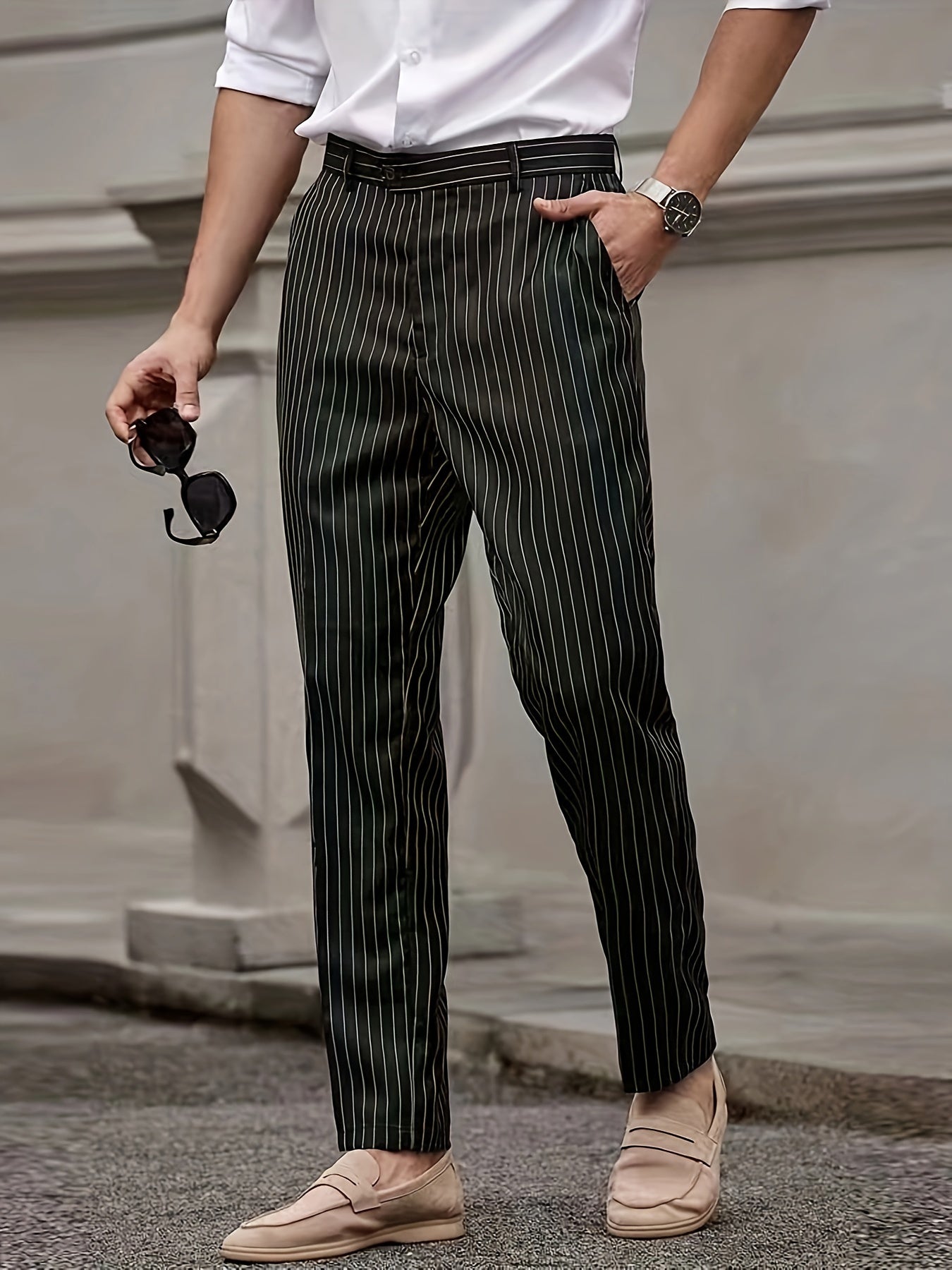 Striped Casual Pants