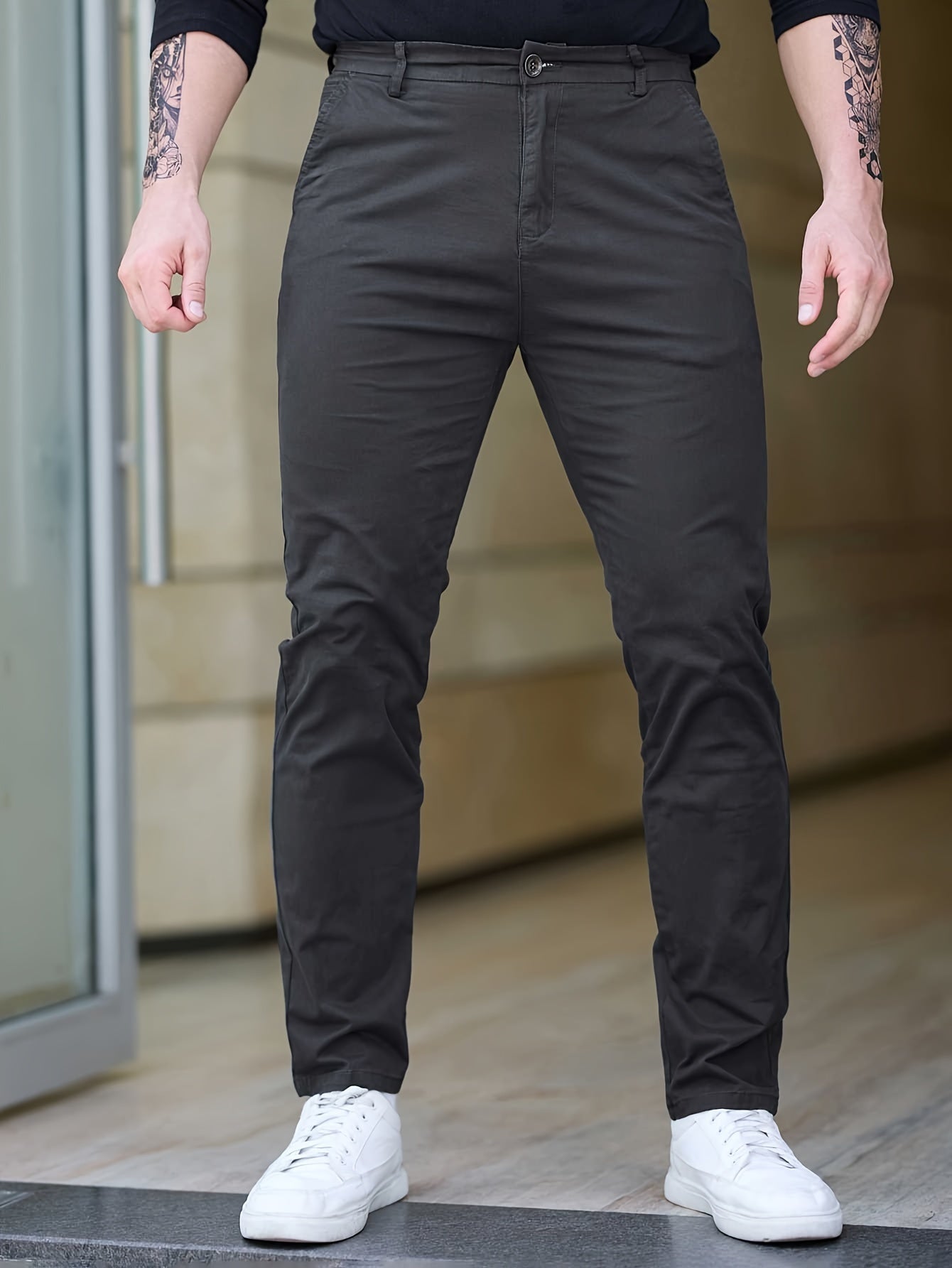 Slim-fit Cotton Pants