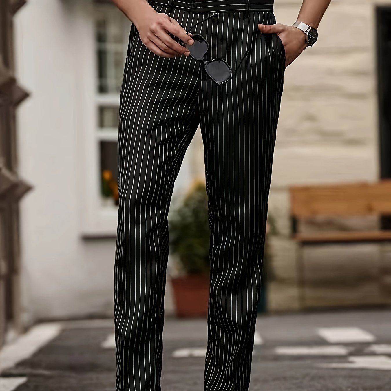 Striped Casual Pants