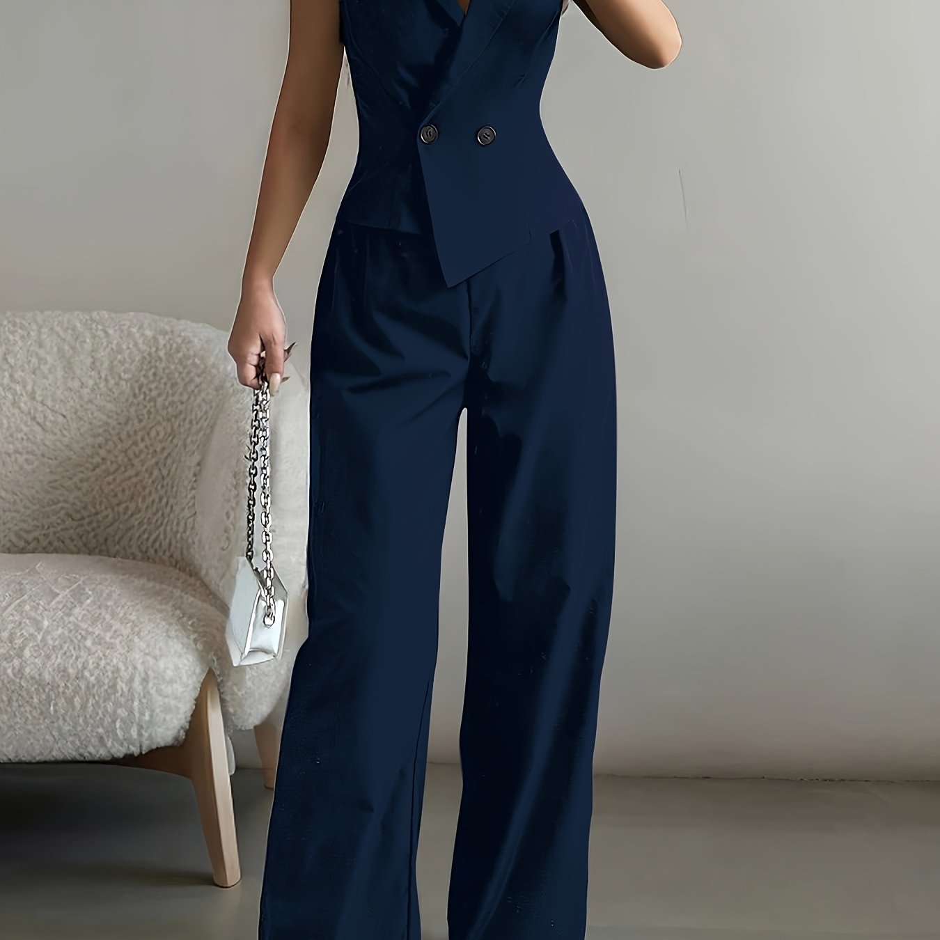 Elegant Vest and Pants Set