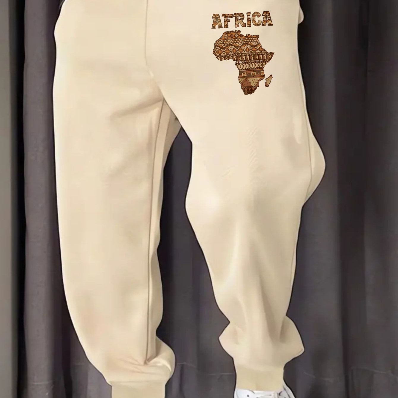 Africa Map Print Sweatpants