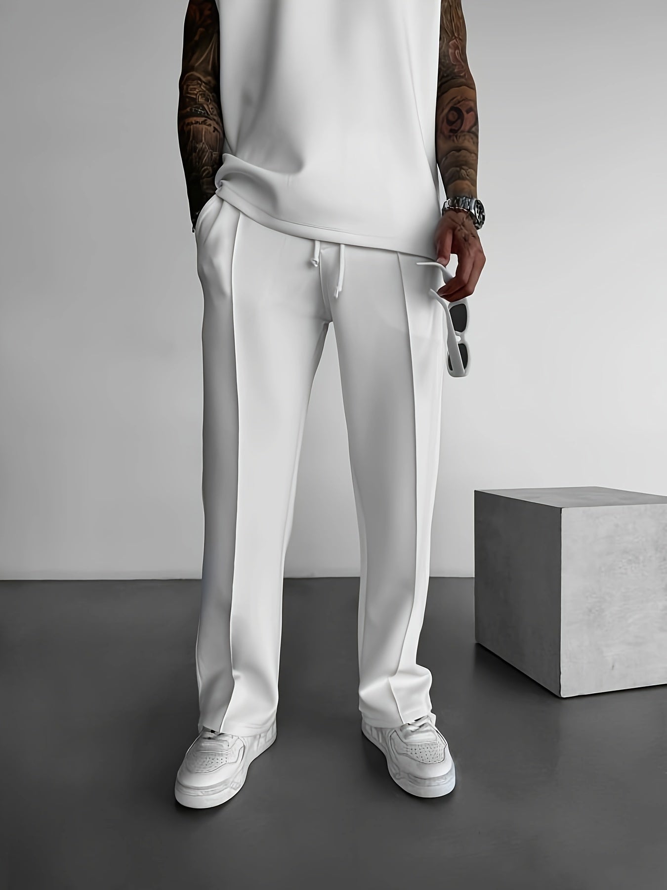 Slim-Fit Stretch Joggers Set