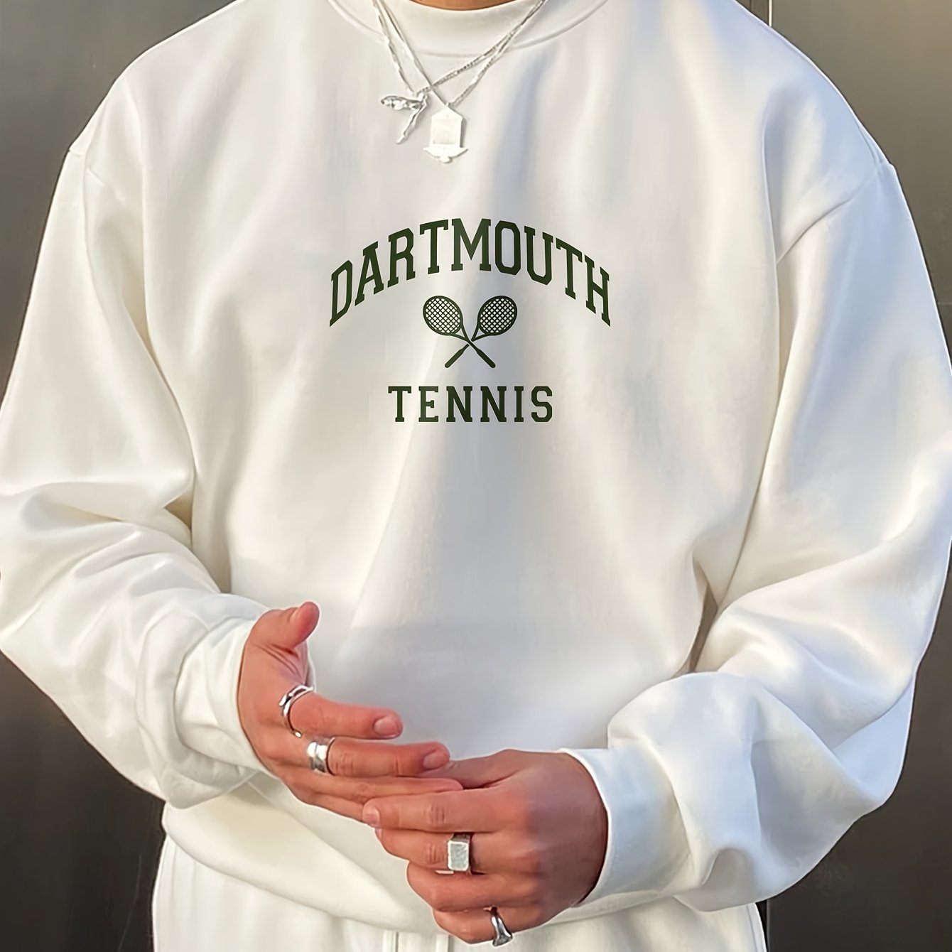 Tennis Print Sweatshirt