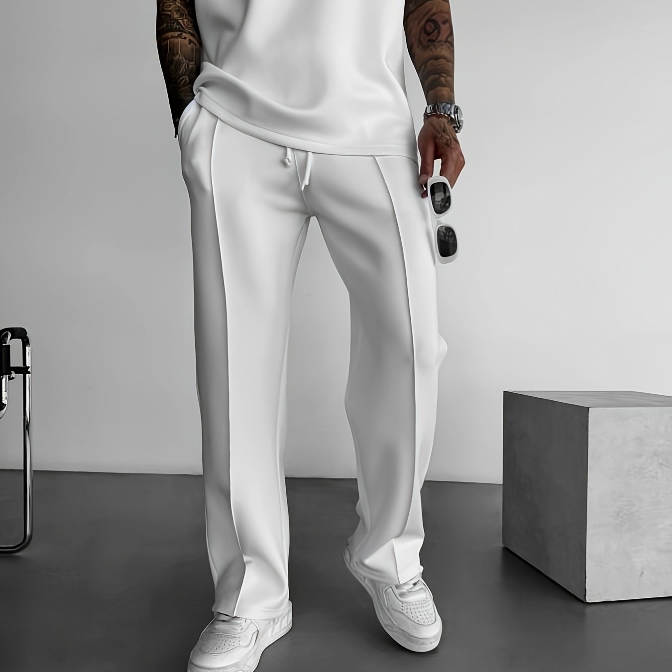 Slim-Fit Stretch Joggers Set