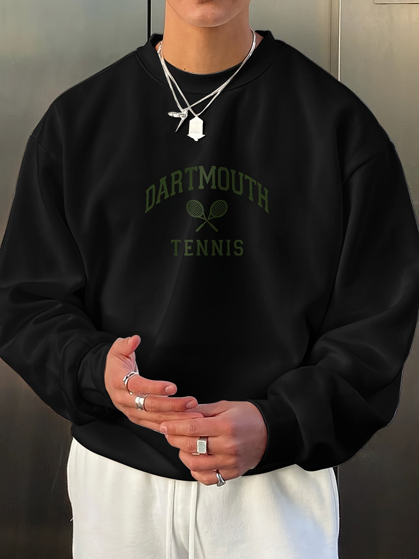 Tennis Print Sweatshirt