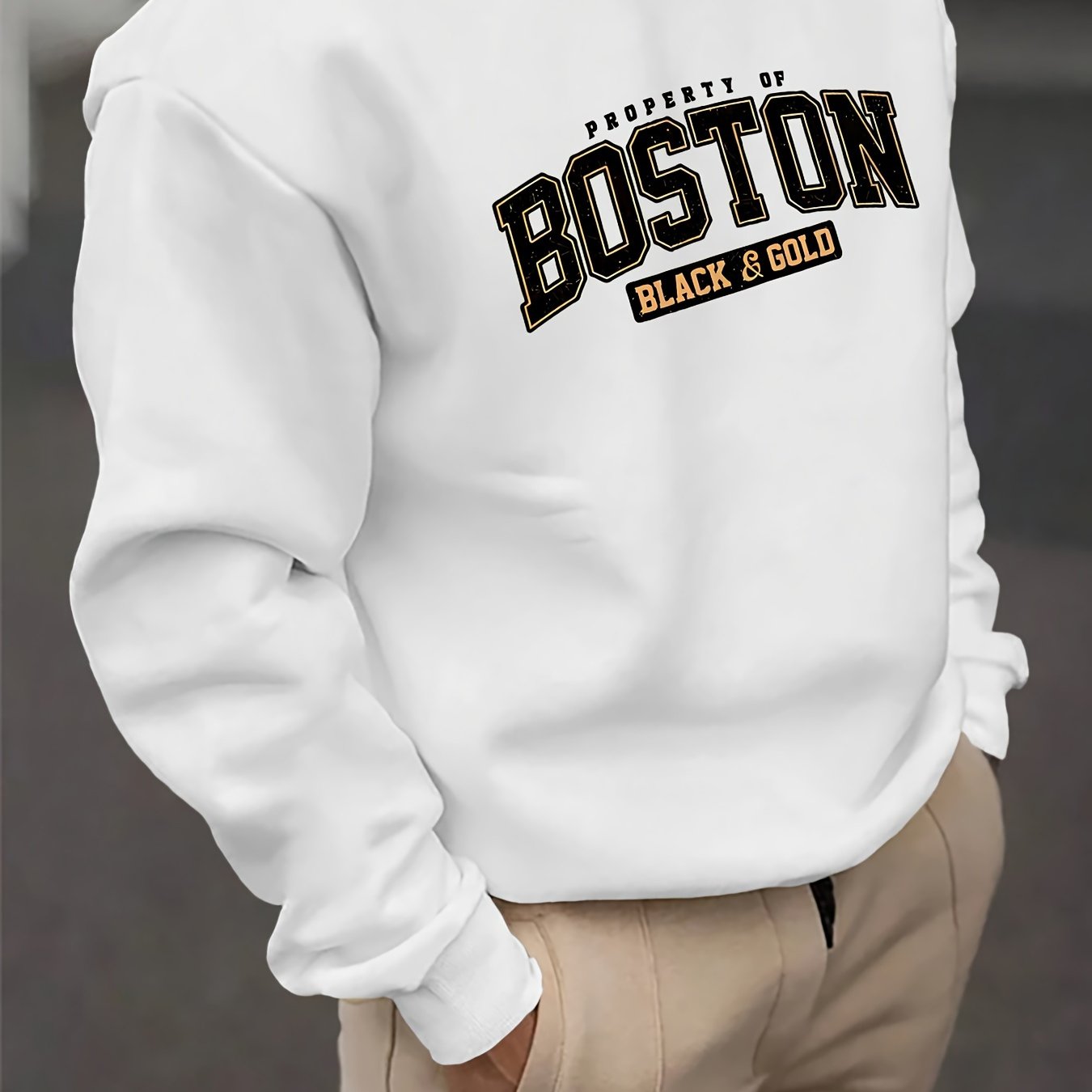 Boston Print Sweatshirt