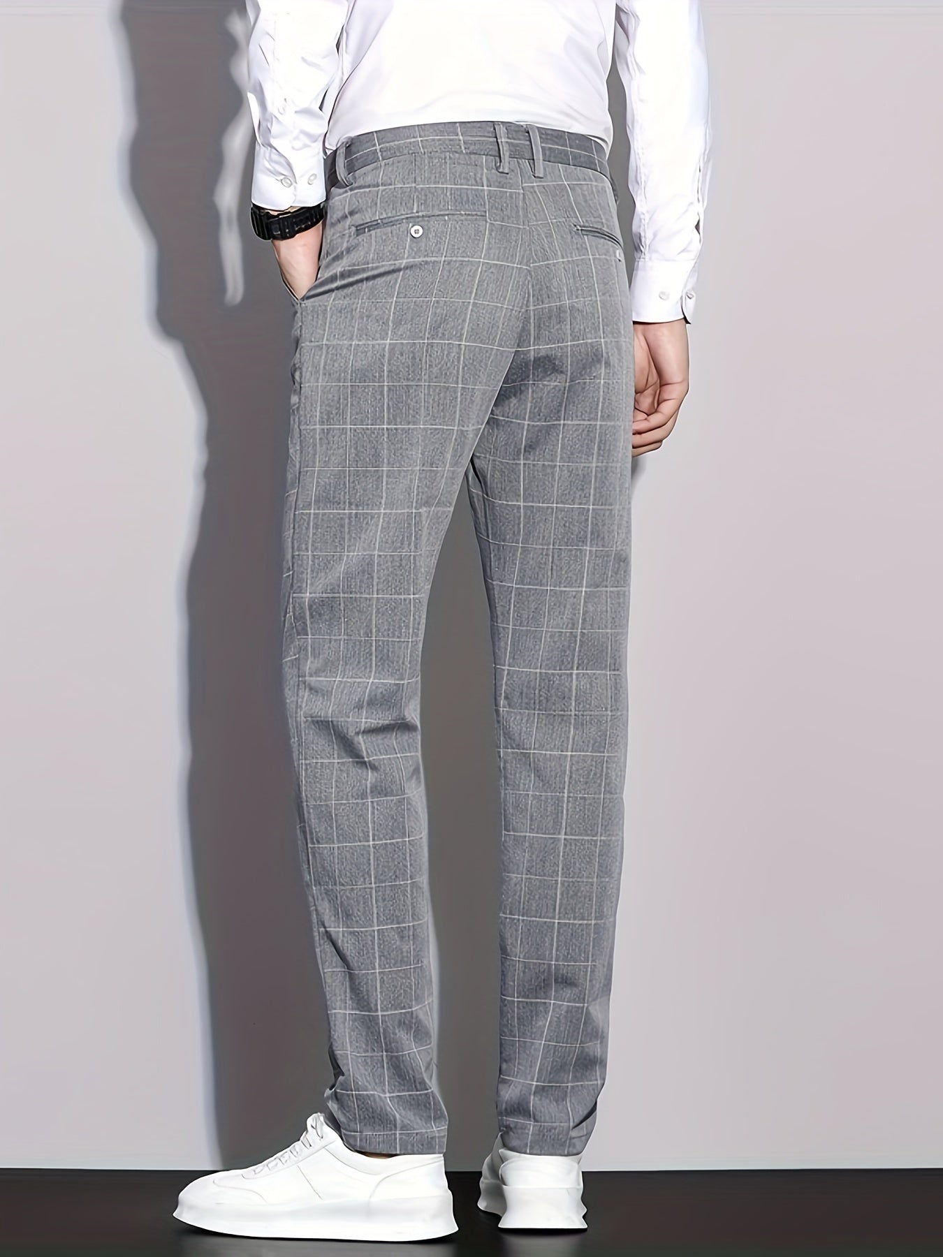 Formal Checkered Slim Fit Pants