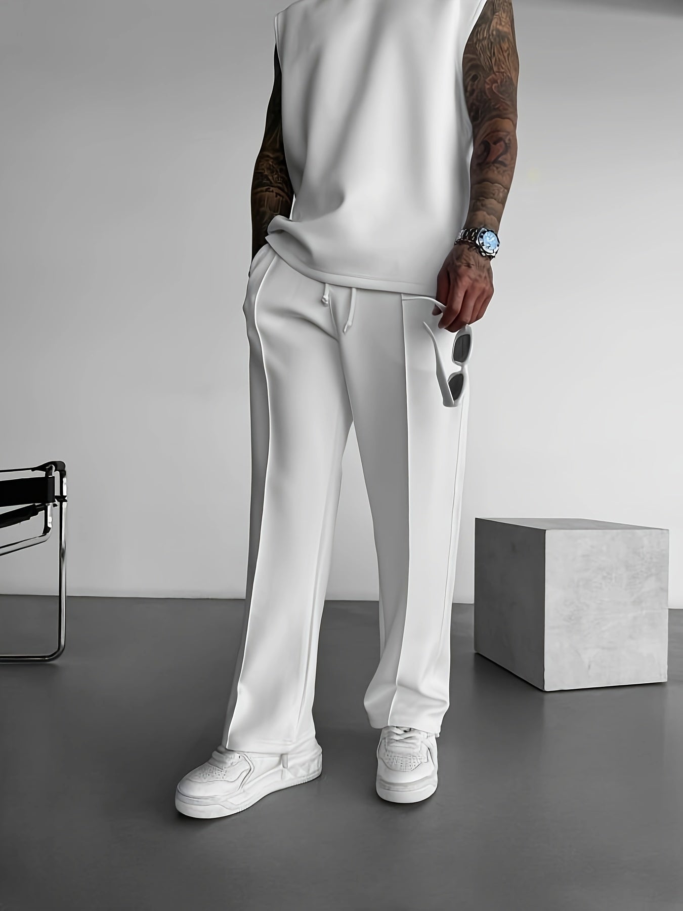 Slim-Fit Stretch Joggers Set