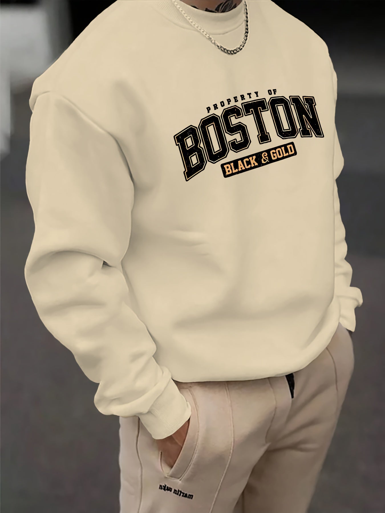 Boston Print Sweatshirt