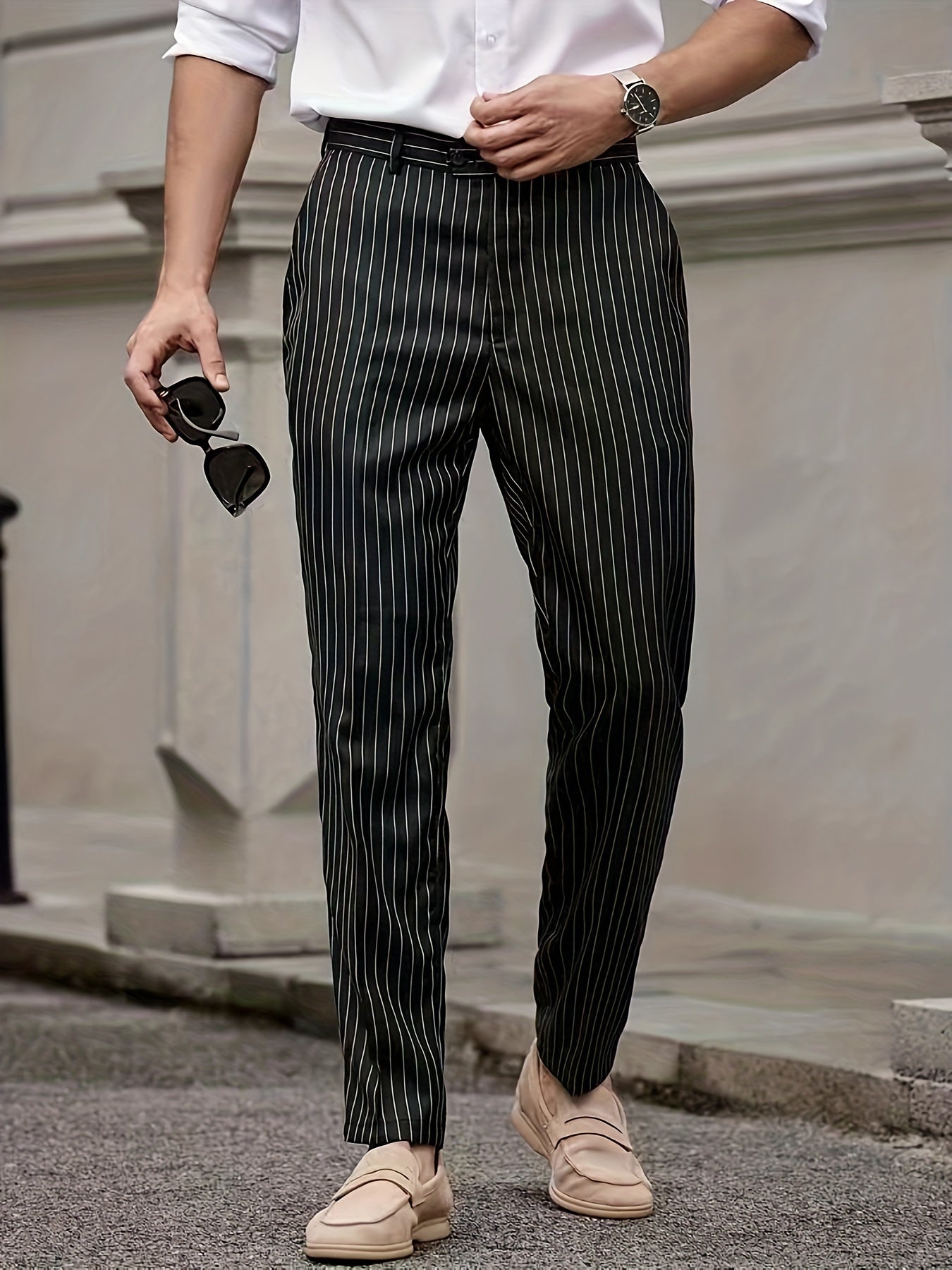 Striped Casual Pants