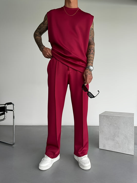 Slim-Fit Stretch Joggers Set