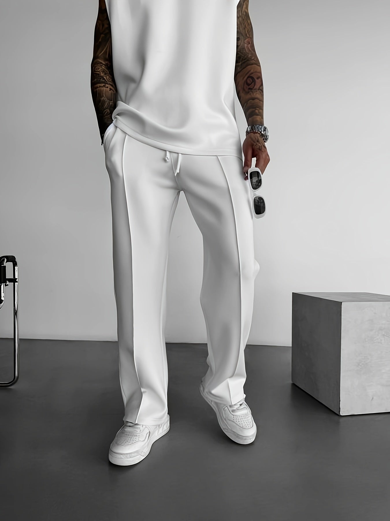 Slim-Fit Stretch Joggers Set