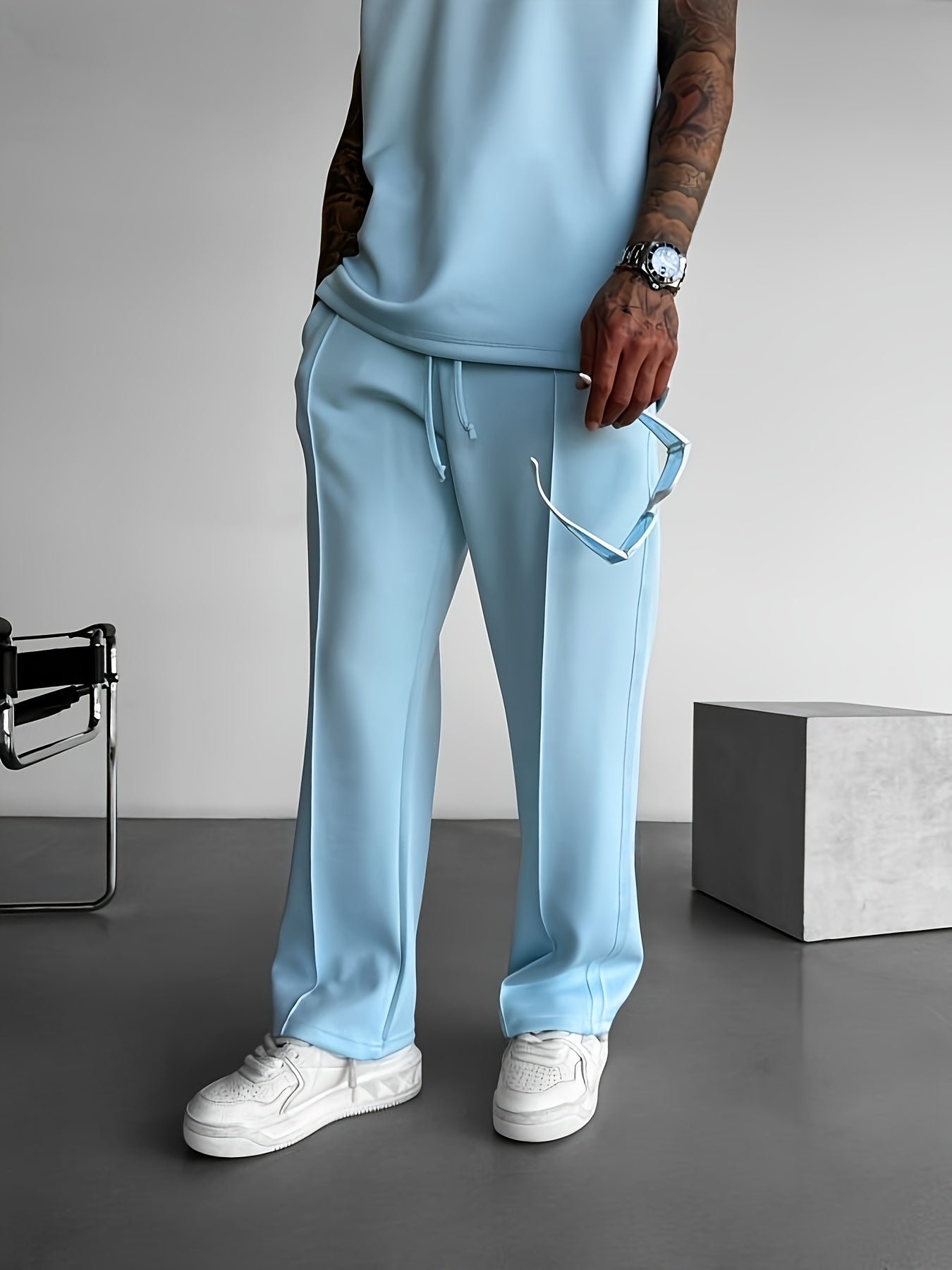 Slim-Fit Stretch Joggers Set