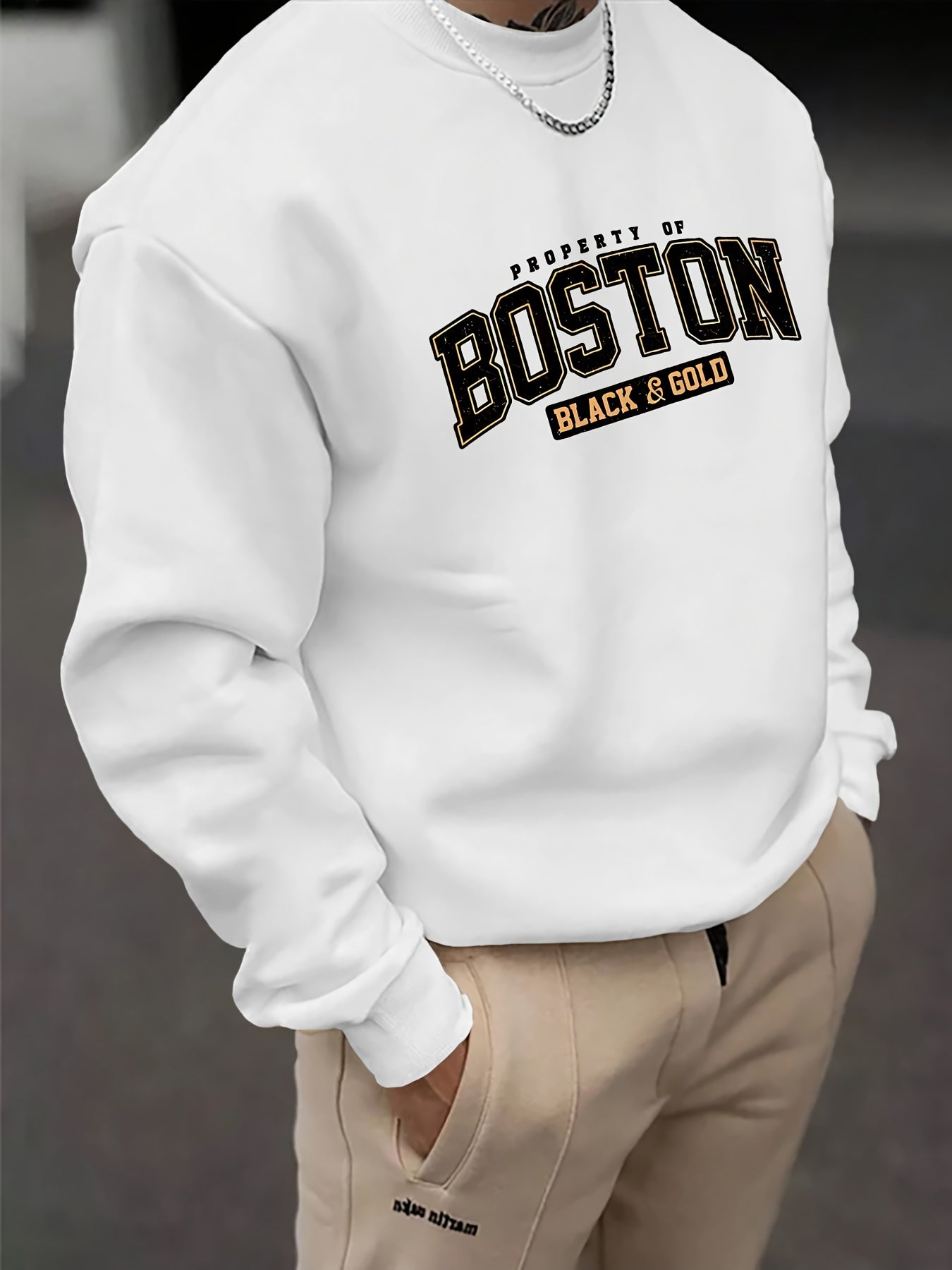 Boston Print Sweatshirt