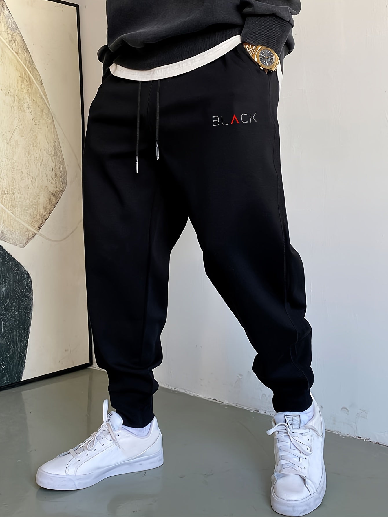 BLACK Typesetting Sweatpants