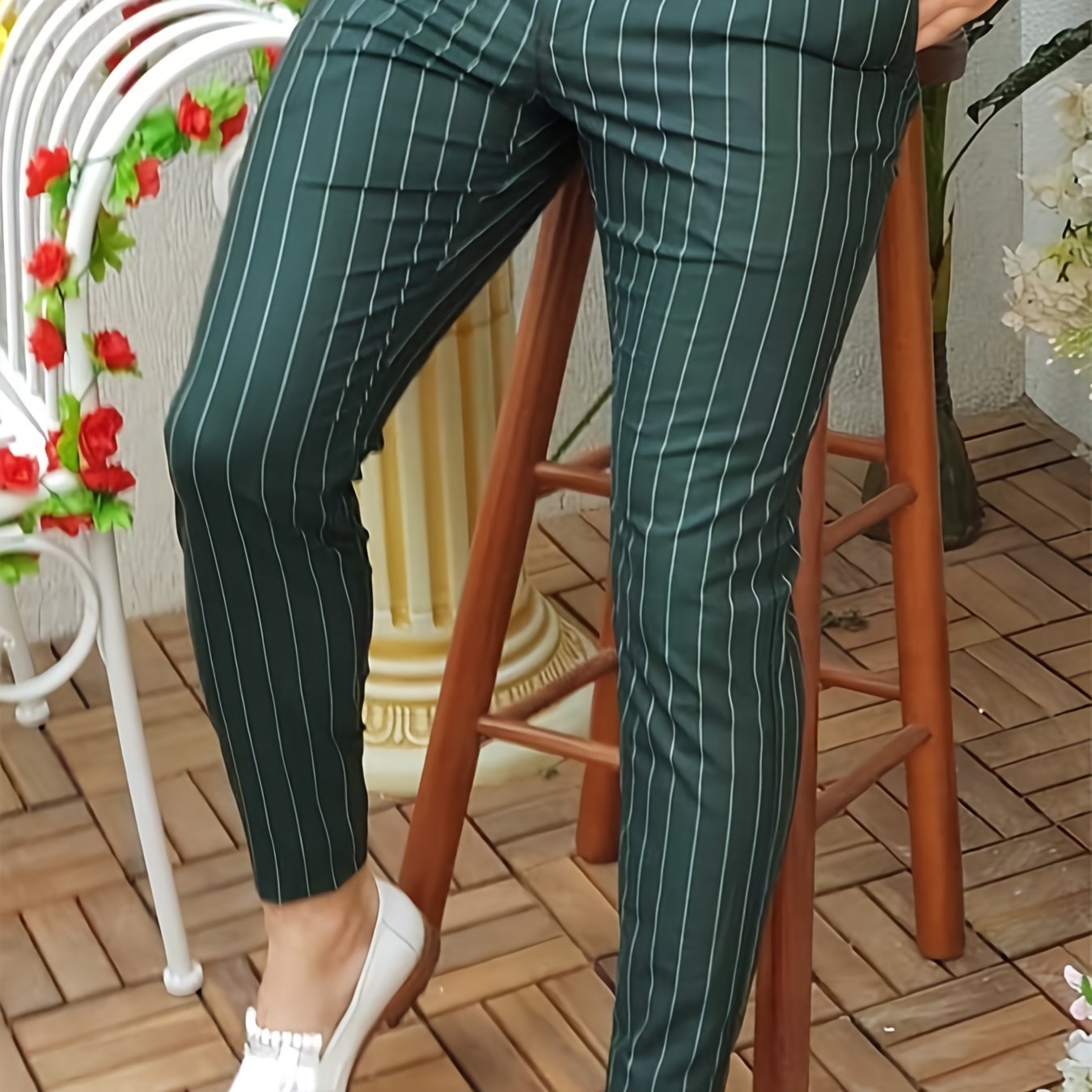 Vertical Striped Pants