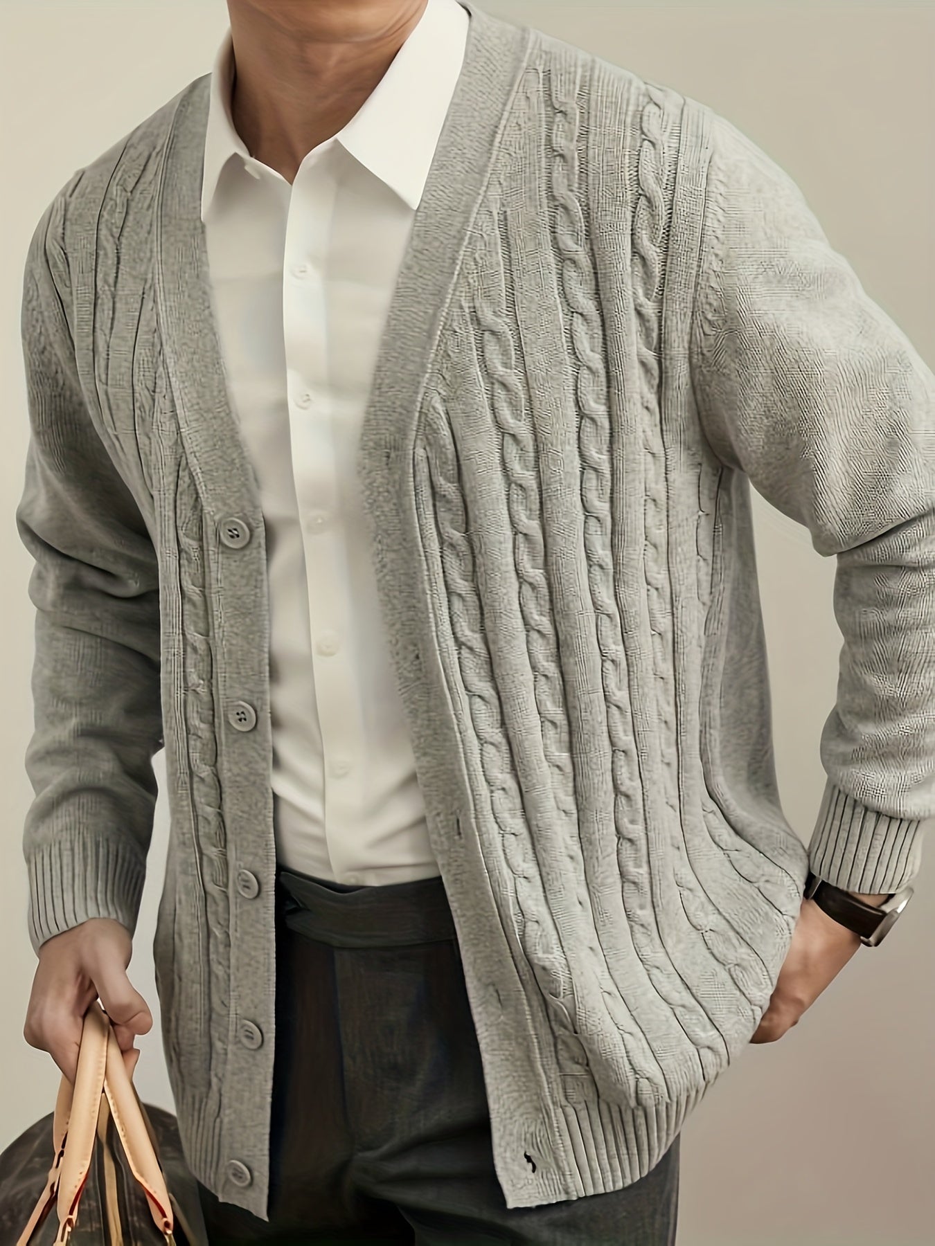 Preppy Style Cardigan Sweater