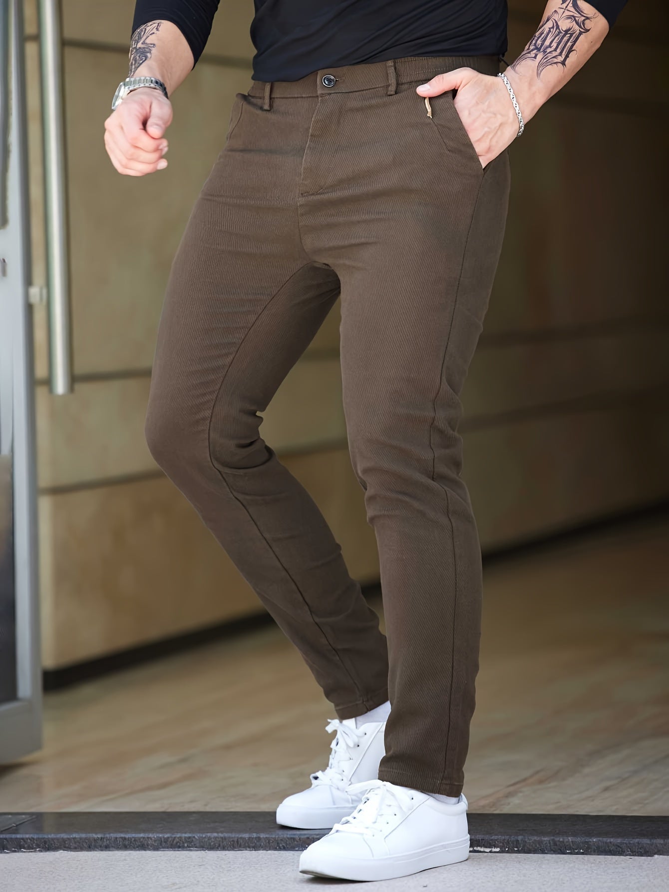 Slim-Fit Versatile Pants