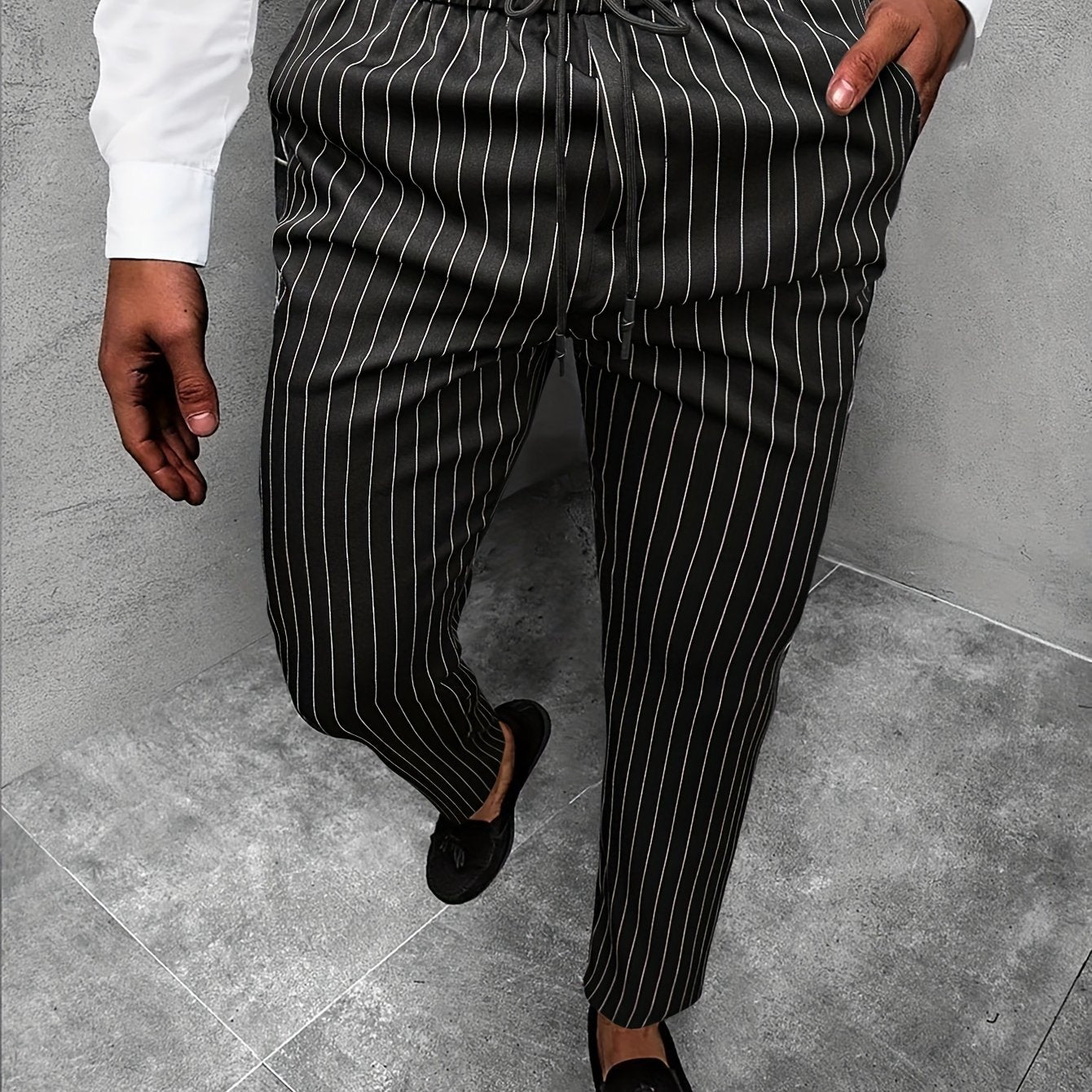 Striped Straight Leg Pants