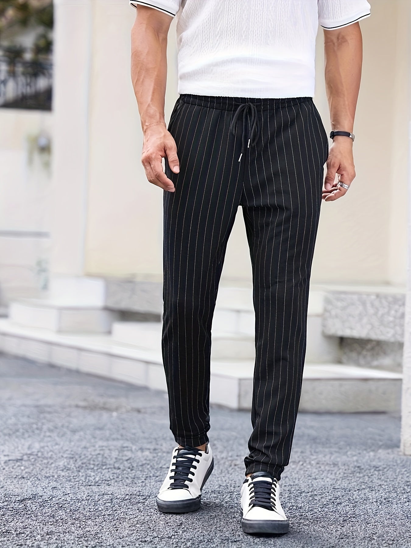 Striped Pants With Pockets