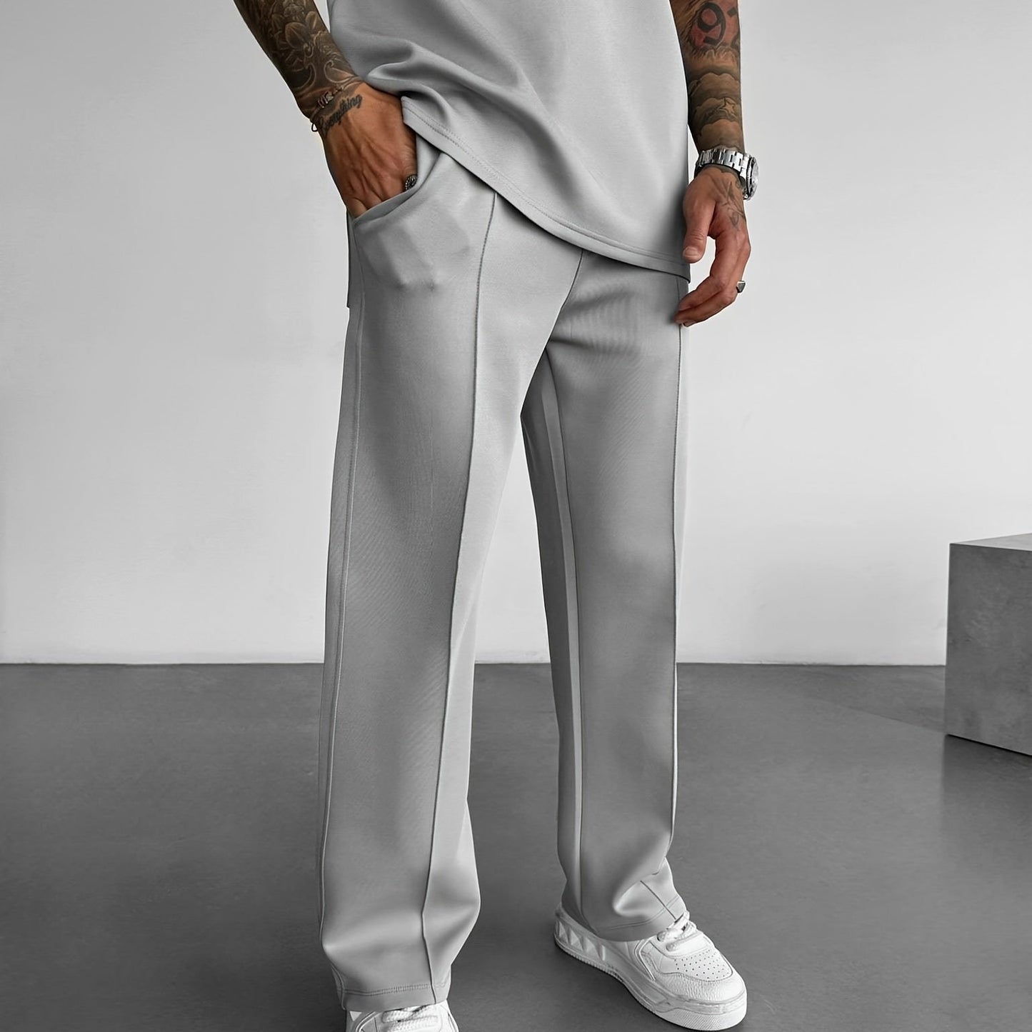 Slim-Fit Stretch Joggers Set