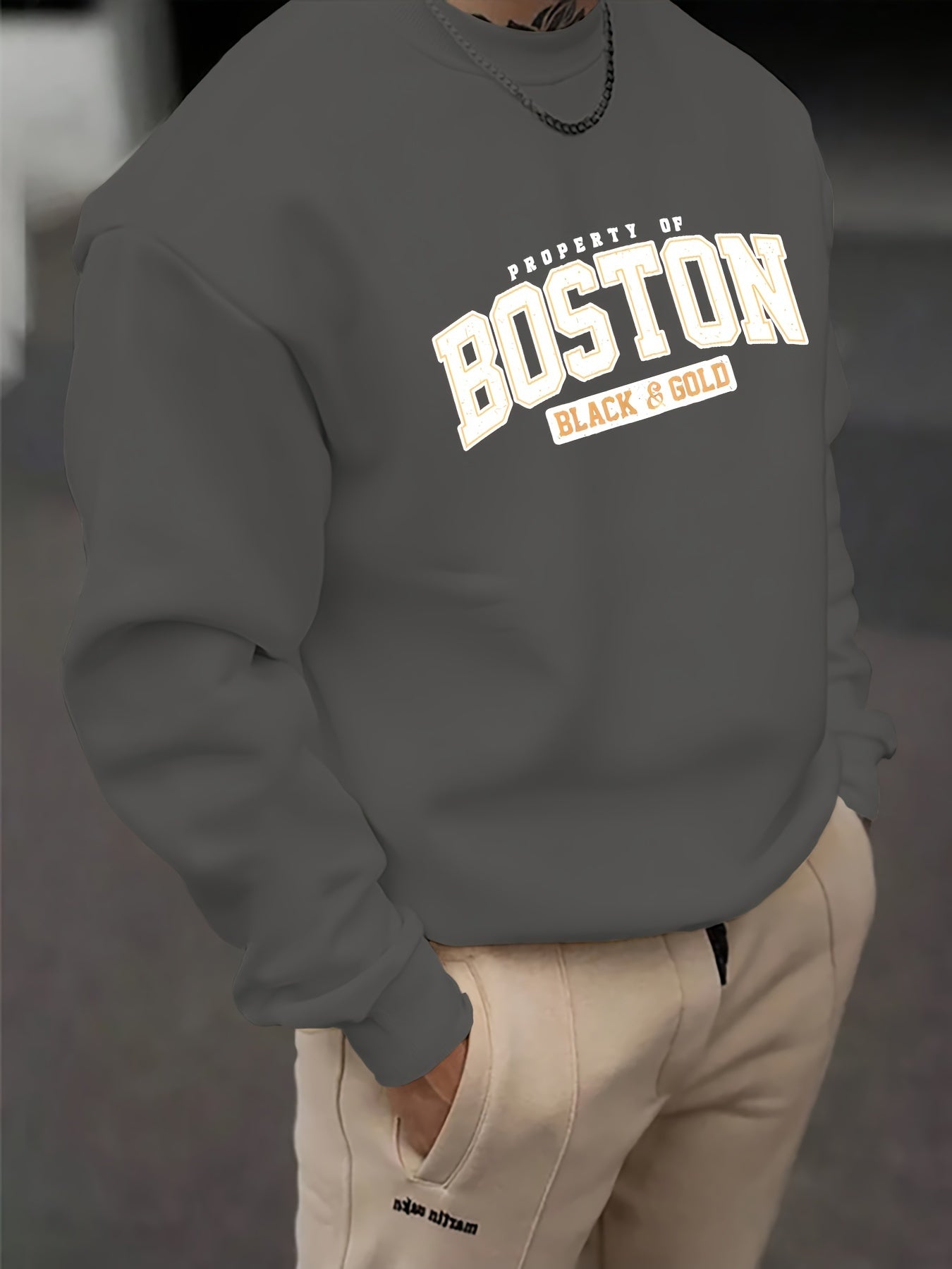 Boston Print Sweatshirt