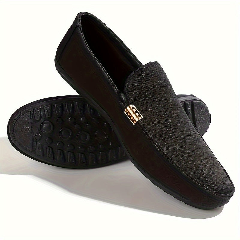 Men's Stylish Slip-On Canvas Loafers - Versatile & Comfortable for All Seasons, Perfect for Casual Wear & Outdoor Activities