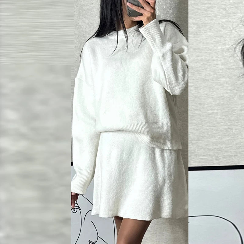 Winter Knitted Women's Two Piece Sets