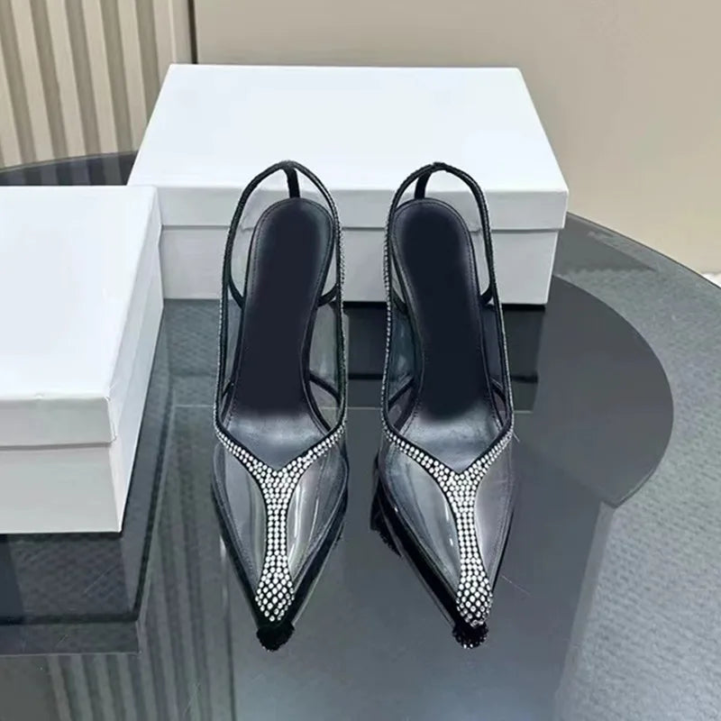 Star style Rhinestones Pumps