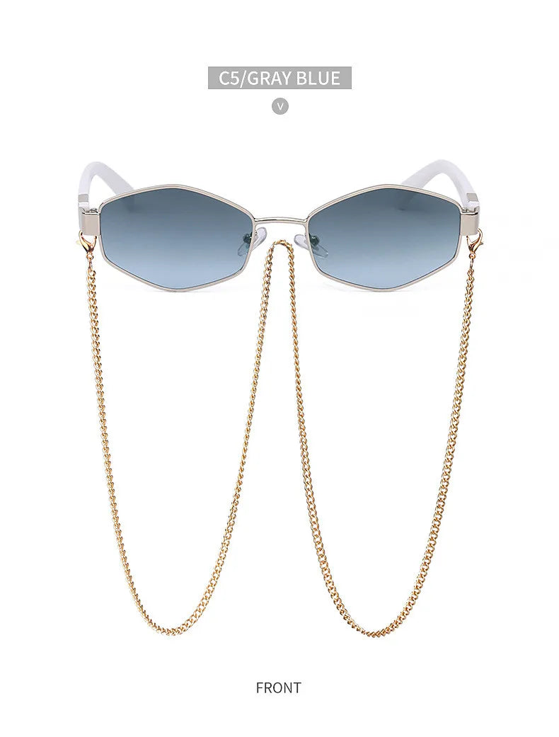 Trendy Retro Hexagon Shades