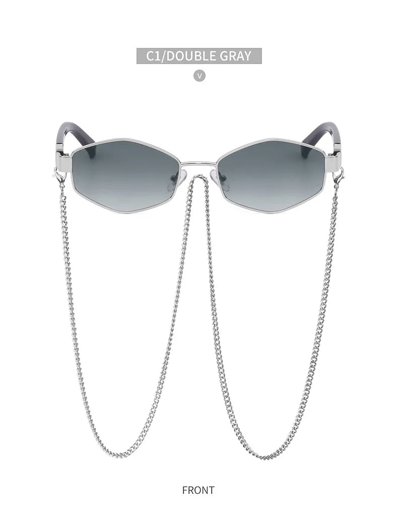 Trendy Retro Hexagon Shades