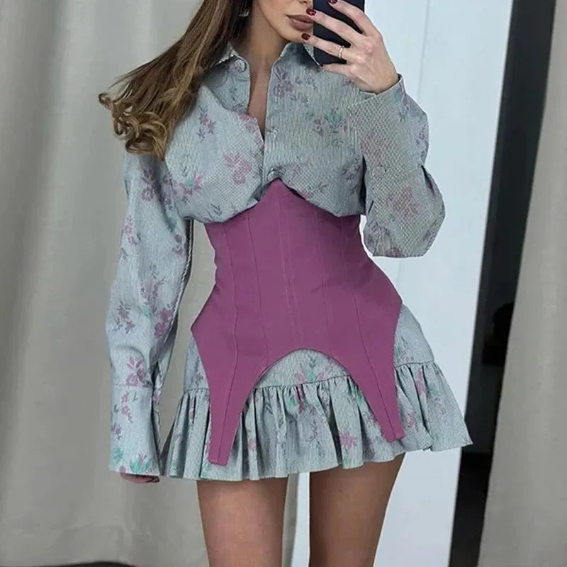 Long Sleeves Mini Dress