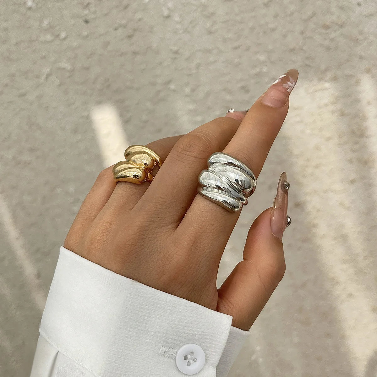 Hip Hop Irregular Rings