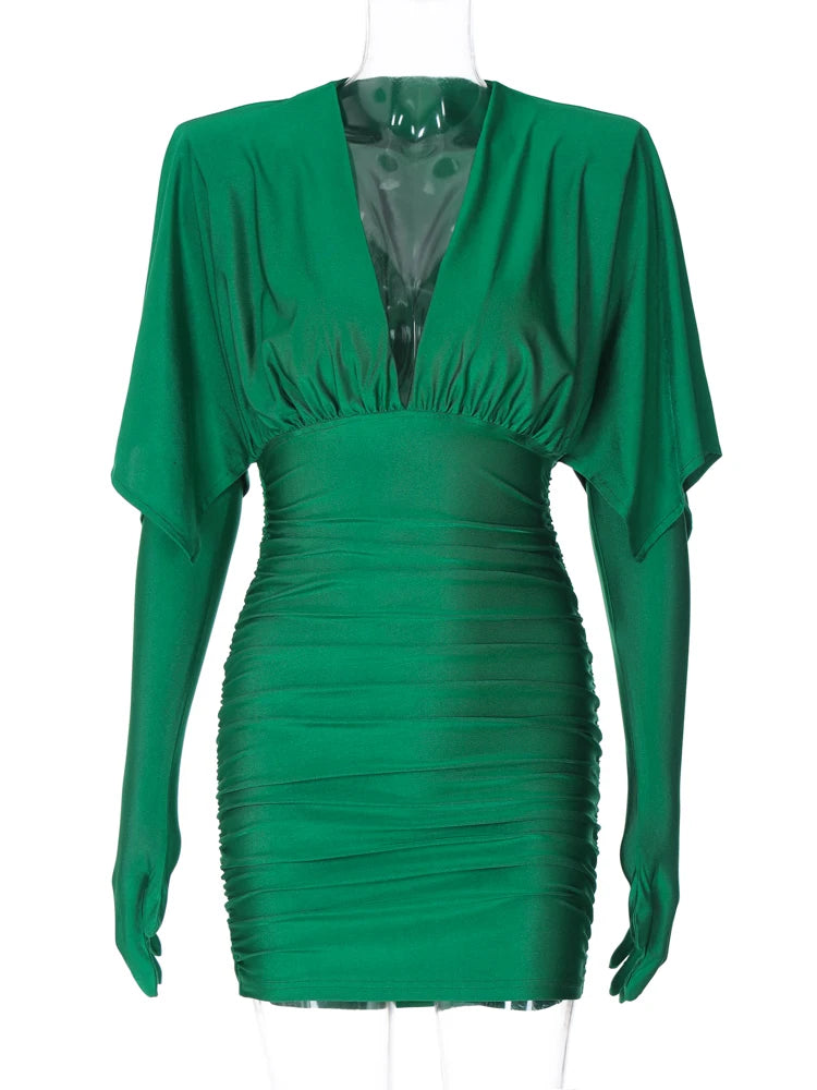 GlamEdge Ruched Dress