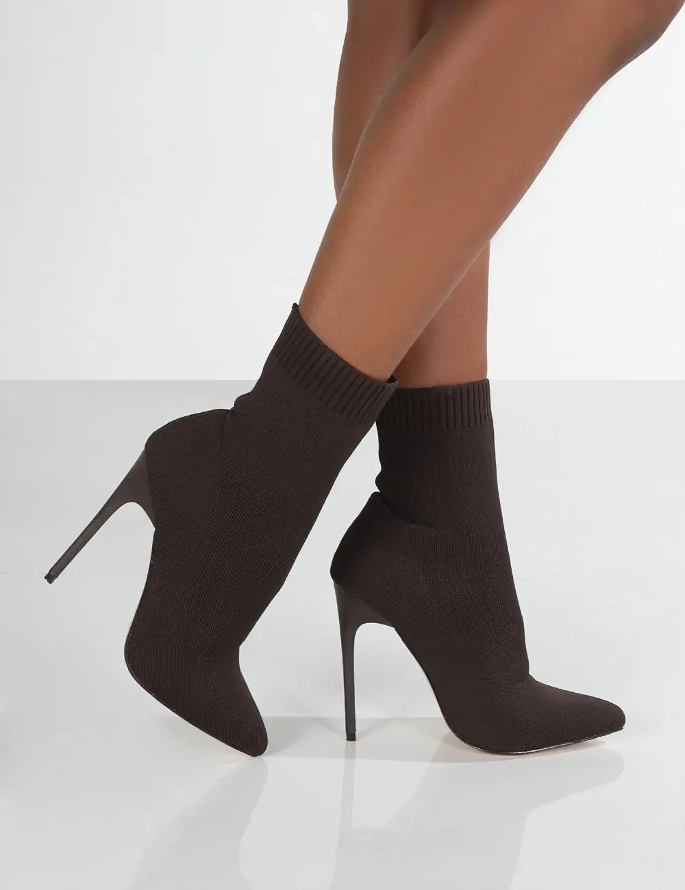 LuxeKnit High Heel Boots