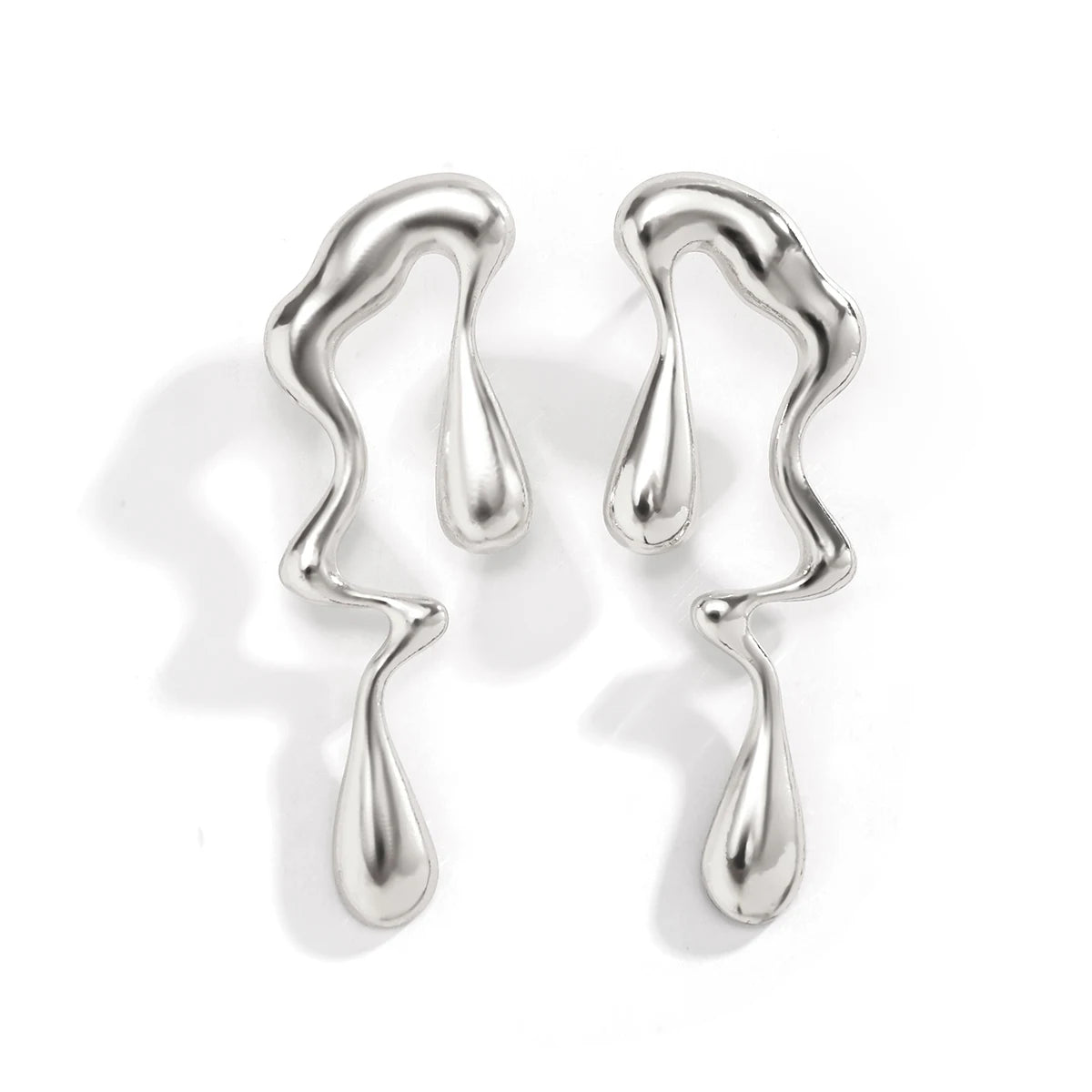 Irregular Water Drops Stud Earrings