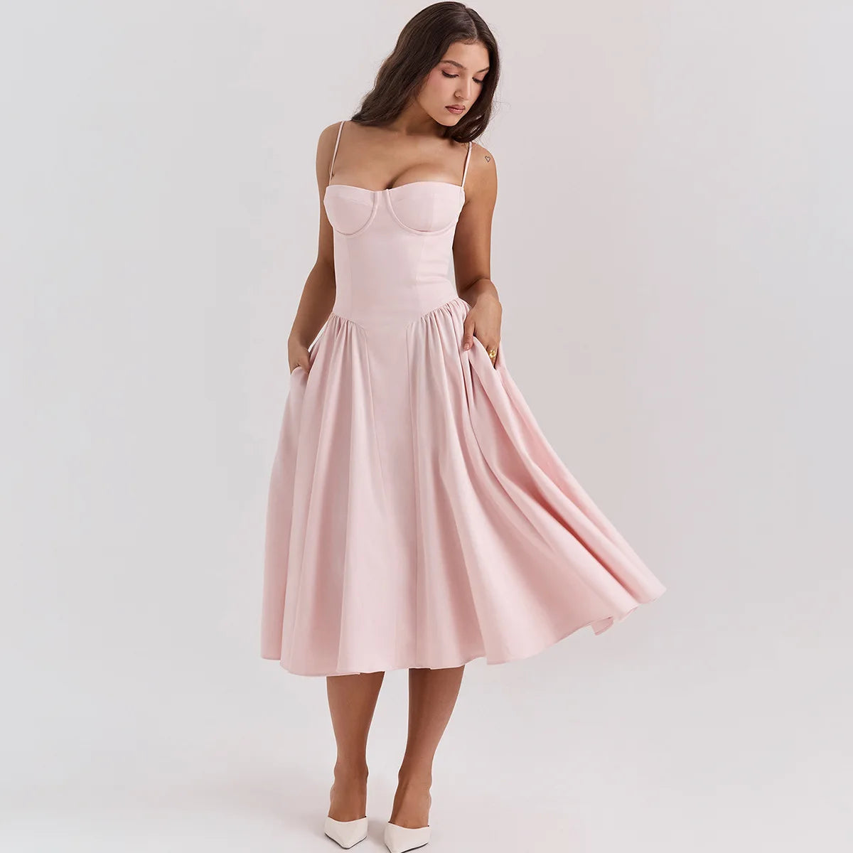 Elegant Midi A Line Dress