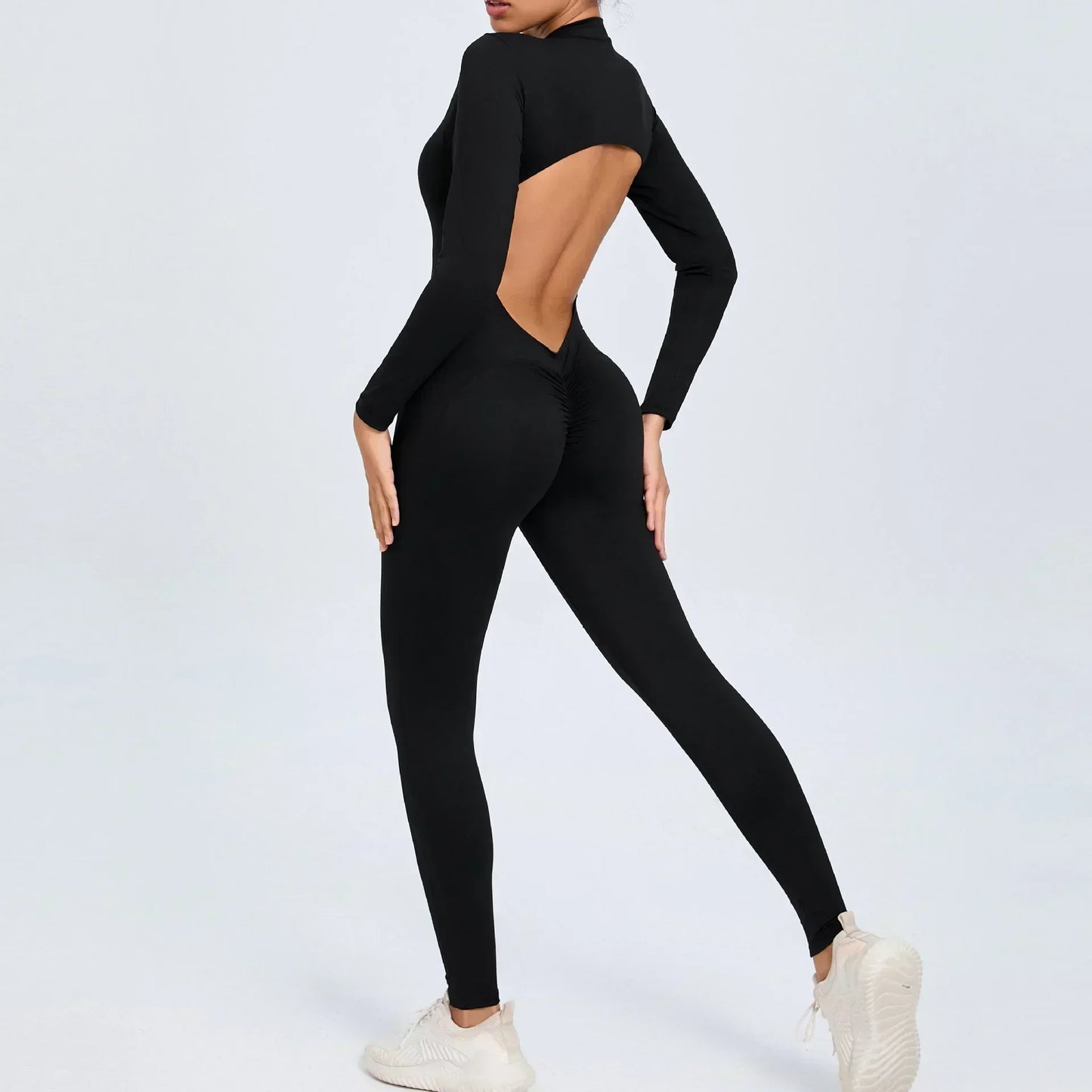 Zipper Sports Jumpsuits