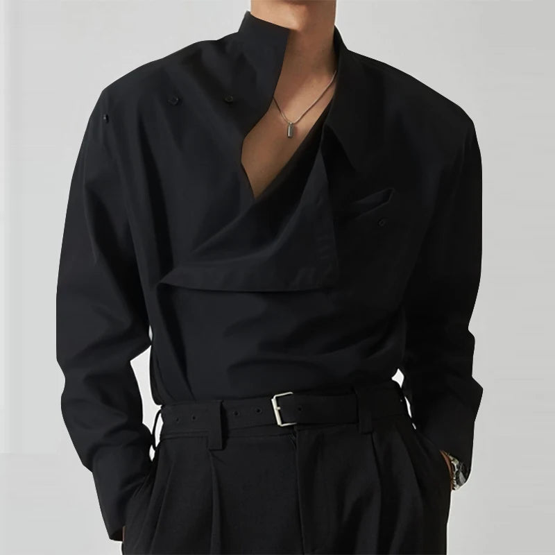 UrbanFlow Stand Collar Shirt