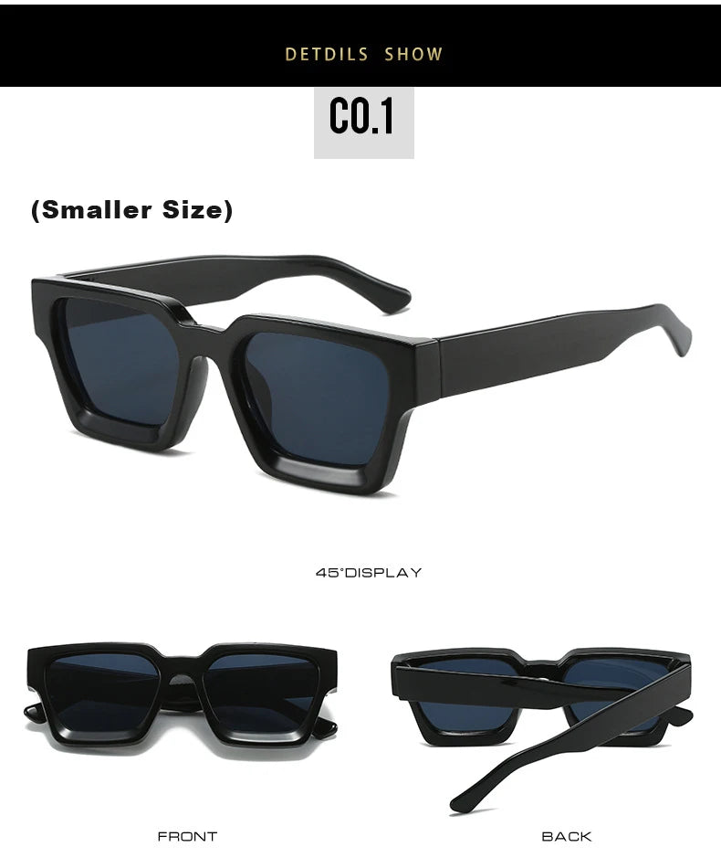 Brand Vintage Square Sunglasses