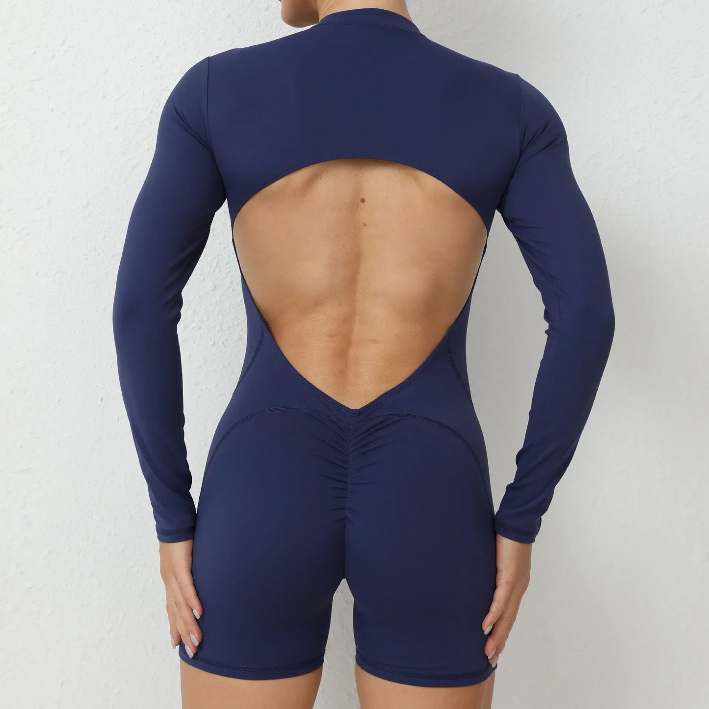 Zipper Sports Jumpsuits