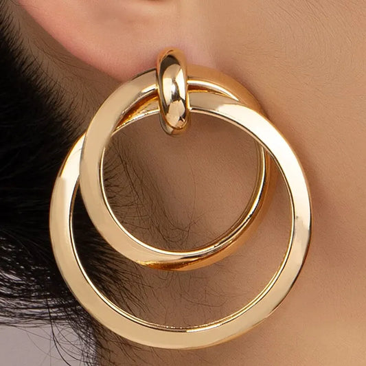 Twisted Big Hoop Earrings