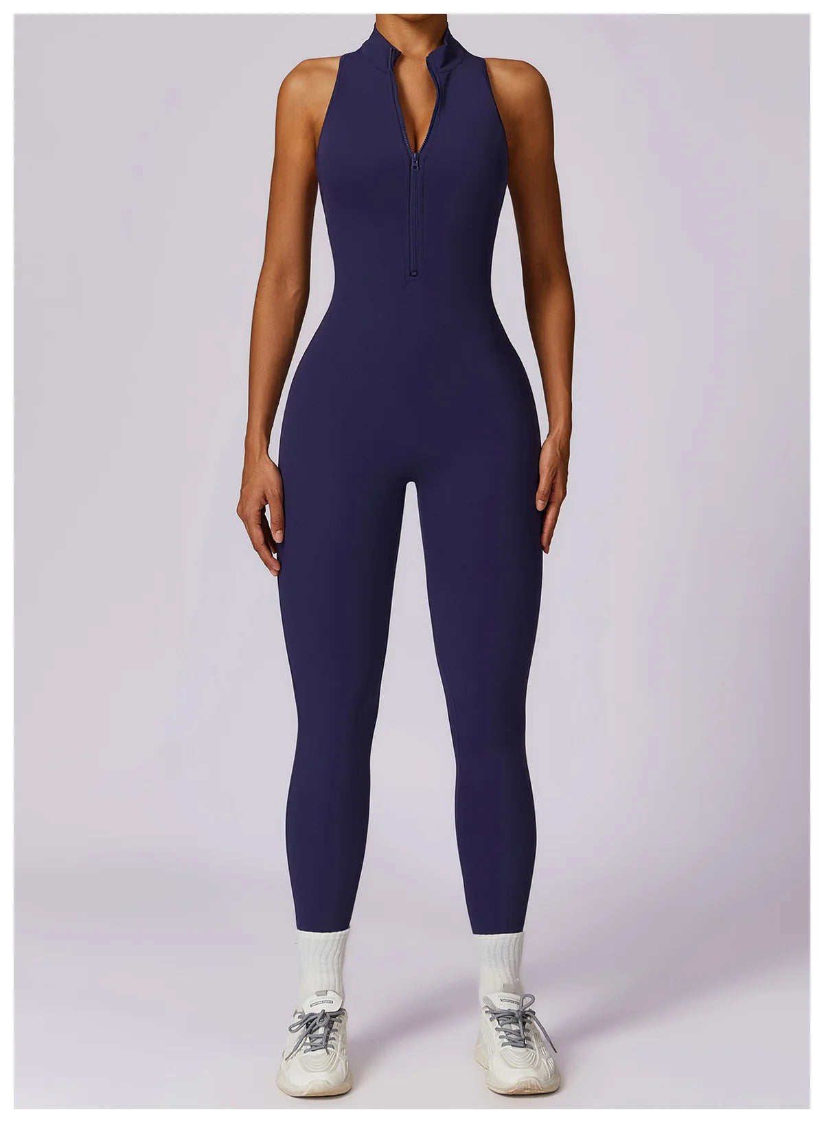 V Back One-piece Sports Suit